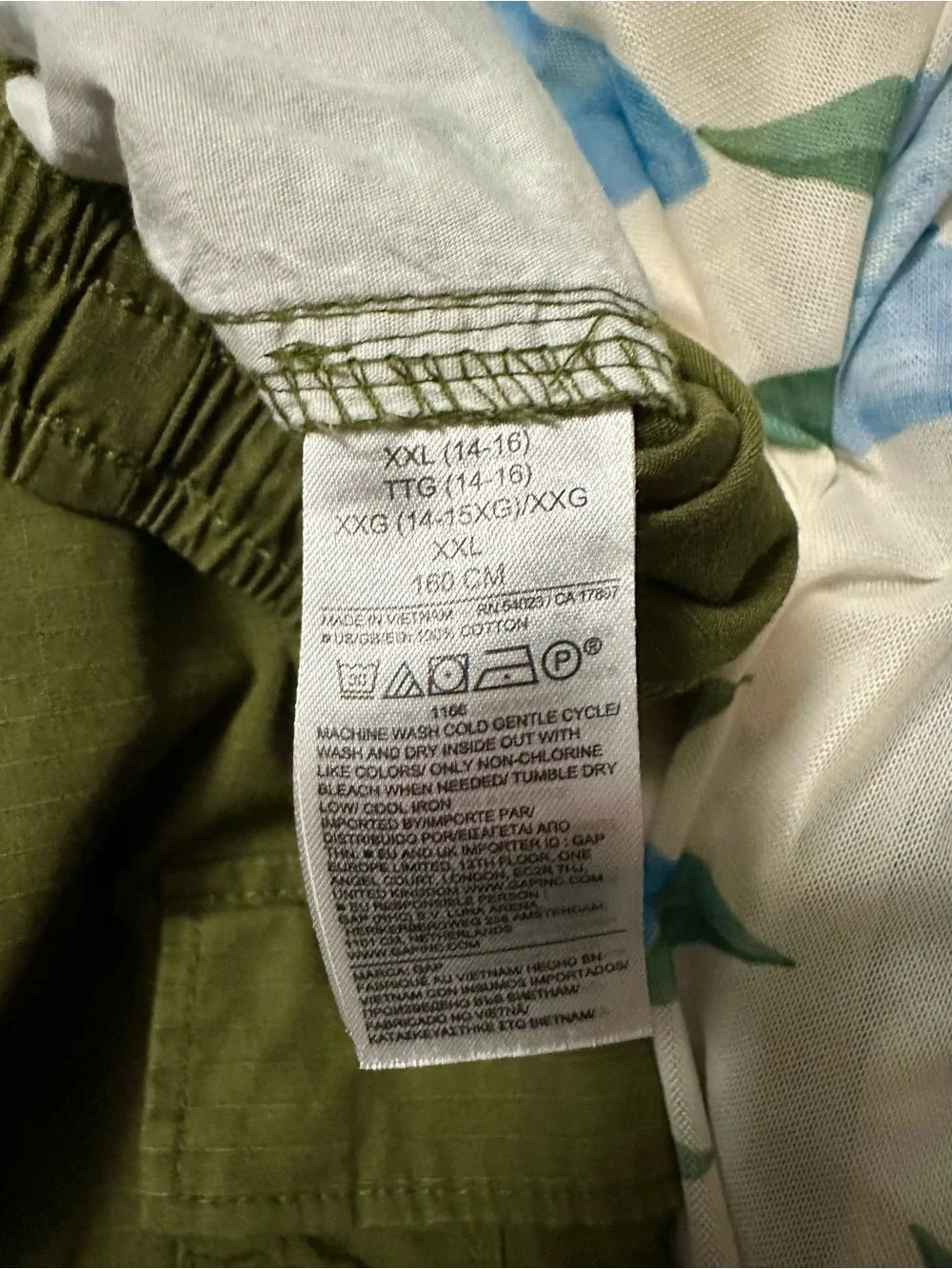 Girls’ Cargo Pants with Elastic Waist